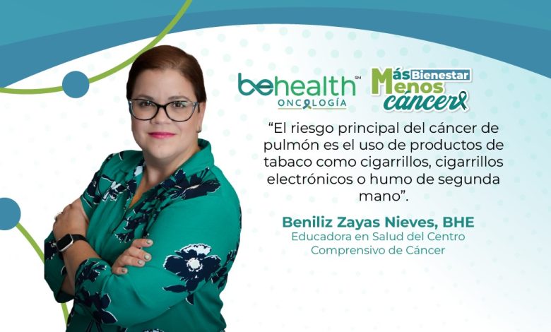 En entrevista con Beniliz Zayas Nieves, compartió los métodos de prevención y detección temprana del cáncer de pulmón.